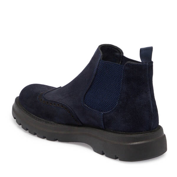 Lacivert Süet Deri Erkek Casual Bot - E24K1BT56928-D44 - 2