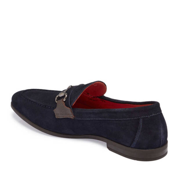 Lacivert Süet Deri Erkek Loafer - E24I1AY56787-D44 - 2