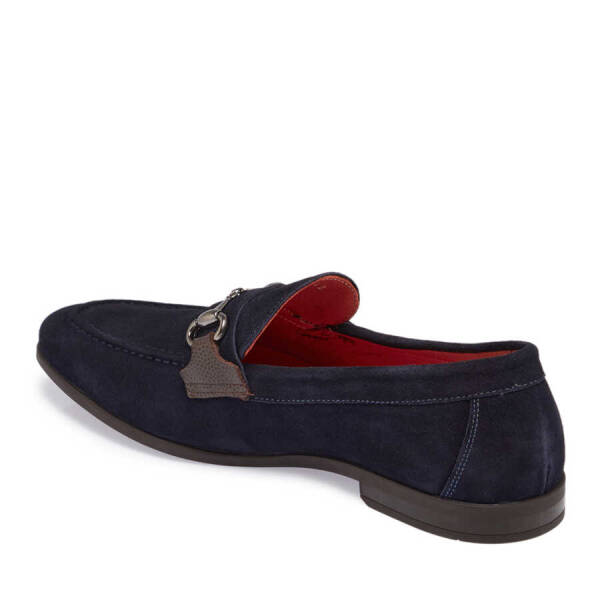Lacivert Süet Deri Erkek Loafer - E24I1AY56787-D44 - 2
