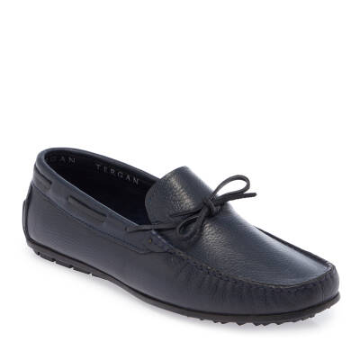 Lacivert Süet Deri Erkek Loafer - E25I1AY57297-A38 - 1