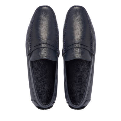Lacivert Süet Deri Erkek Loafer - E25I1AY57298-A38 - 5