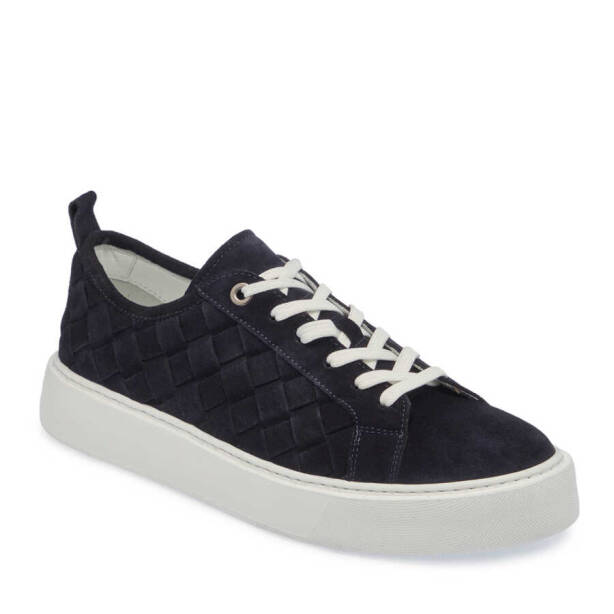 Lacivert Süet Deri Erkek Sneaker - E24I1AY56702-D44 