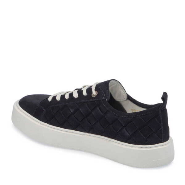 Lacivert Süet Deri Erkek Sneaker - E24I1AY56702-D44 - 2