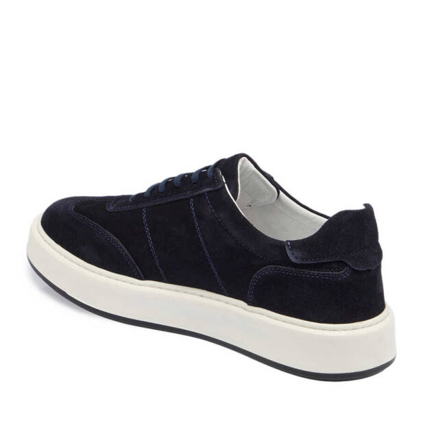 Lacivert Süet Deri Erkek Sneaker - E24I1AY56805-D44 - 2