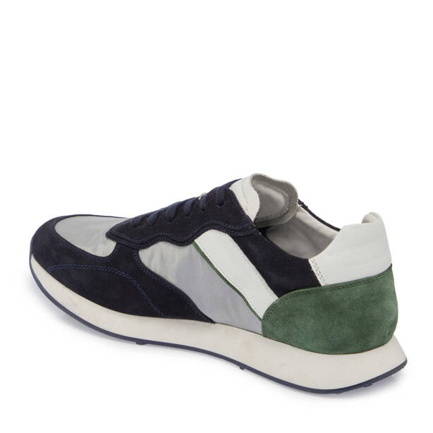 Lacivert Süet Deri Erkek Sneaker - E24I1AY56849-D44 - 2