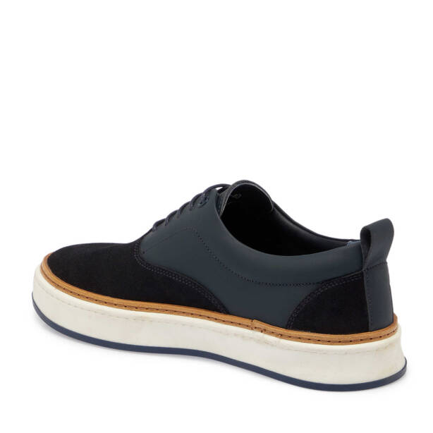 Lacivert Süet Deri Erkek Sneaker - E24S1AY57070-D44 - 2