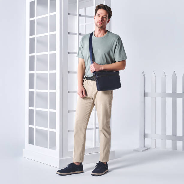 Lacivert Hakiki Süet Deri Erkek Sneaker - E25I1AY57329-D44 - Tergan