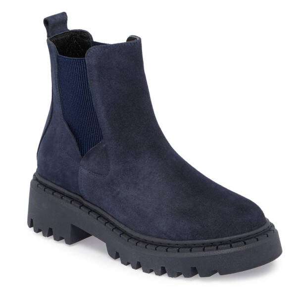 Lacivert Süet Deri Kadın Casual Bot - K24K1BT67546-D44 