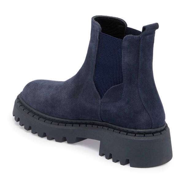 Lacivert Süet Deri Kadın Casual Bot - K24K1BT67546-D44 - 2