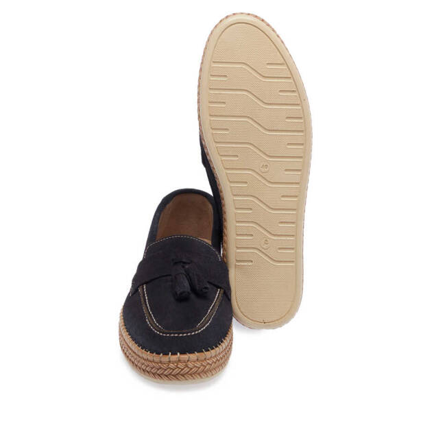 Lacivert Süet Deri Kadın Espadril - K24I1AY67227-D44 - 4
