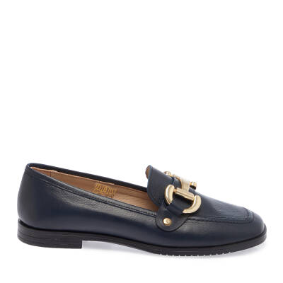  Lacivert Süet Deri Kadın Loafer - K23S1AY66787-A31 - 3