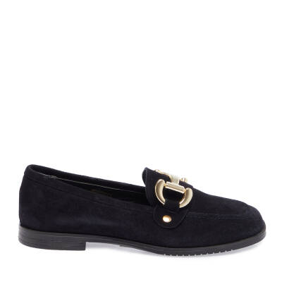  Lacivert Süet Deri Kadın Loafer - K23S1AY66787-D44 - 3