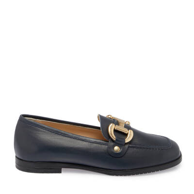  Lacivert Süet Deri Kadın Loafer - K24S1AY67568-A31 - 3