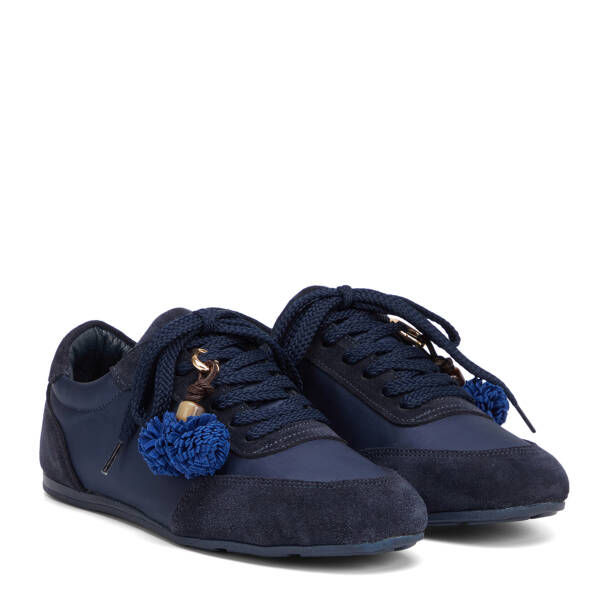 LACİVERT-SÜET / LACİVERT-TEKSTİL Deri-Tekstil Kadın Sneaker - K26S1AY68841-V4X - Tergan