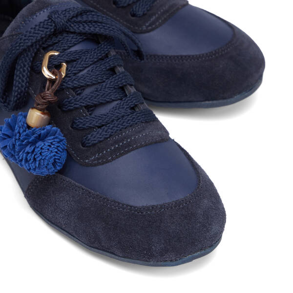 LACİVERT-SÜET / LACİVERT-TEKSTİL Deri-Tekstil Kadın Sneaker - K26S1AY68841-V4X - 3