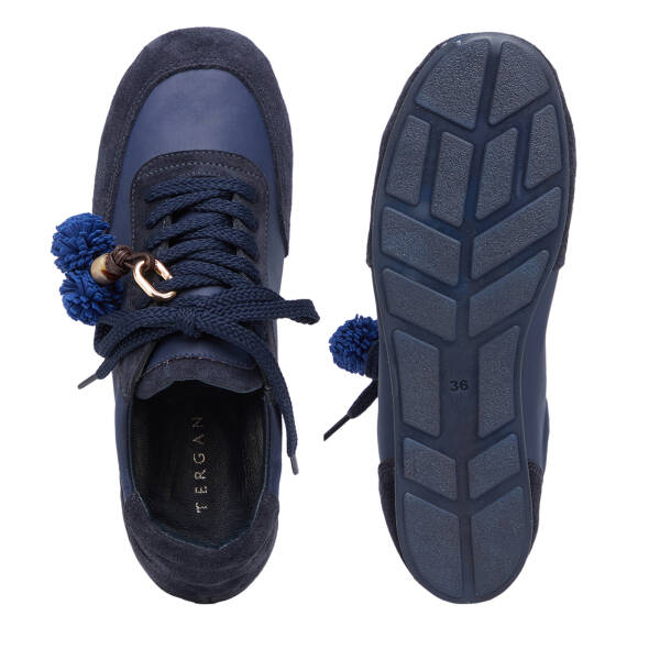 LACİVERT-SÜET / LACİVERT-TEKSTİL Deri-Tekstil Kadın Sneaker - K26S1AY68841-V4X - 6