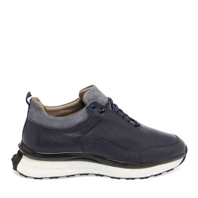  Lacivert Tekstil Erkek Sneaker - E24I1AY56798-A31 - 3