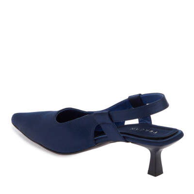  Lacivert Tekstil Kadın Stiletto - K24I1AY67329-M61 - 2