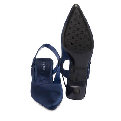  Lacivert Tekstil Kadın Stiletto - K24I1AY67329-M61 - 4