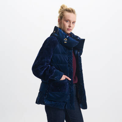 Lacivert Tekstil - Kürk Kadın Deri Mont - K23IKM320365-R8W - 3