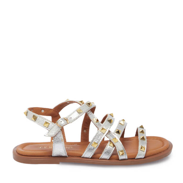 Lame Deri Kadın Sandalet - K25Y1SN67778-L9L - Tergan
