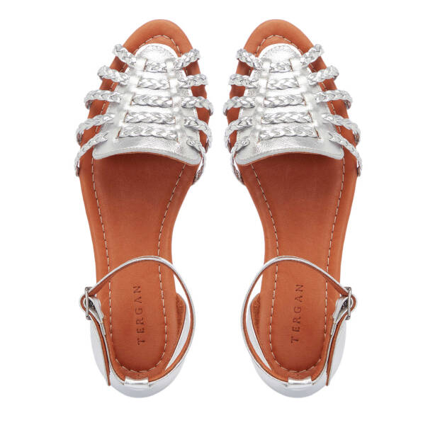 Lame Deri Kadın Sandalet - K25Y1SN67955-L9L - 5