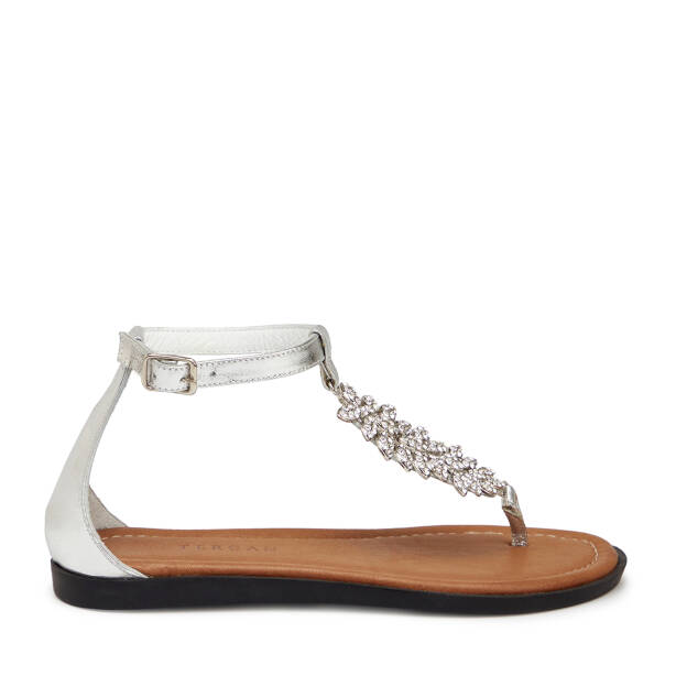 Lame Hakiki Deri Kadın Sandalet - K25Y1SN68217-L9L - 1