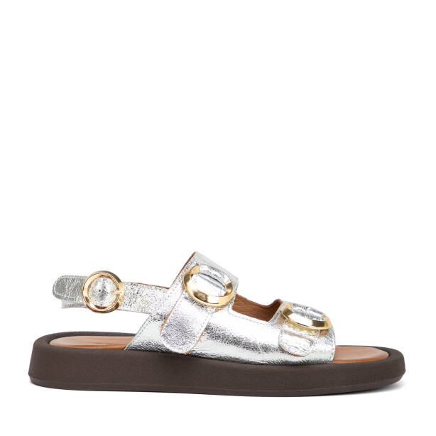 Lame Hakiki Deri Kadın Sandalet - K26Y1SN68609-L9L 