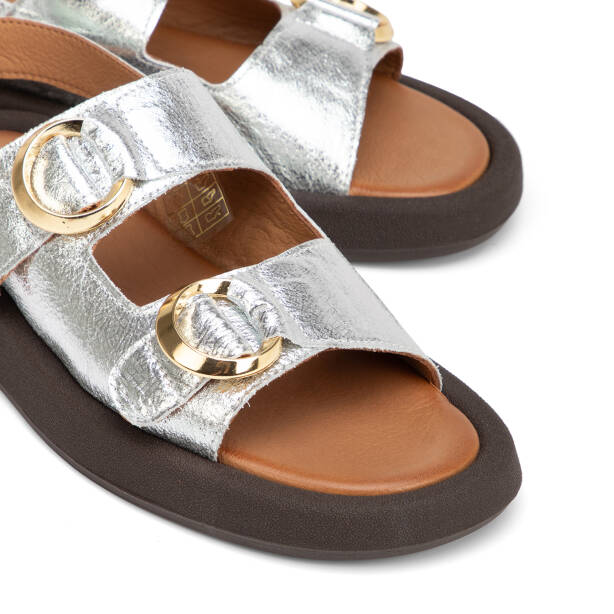 Lame Hakiki Deri Kadın Sandalet - K26Y1SN68609-L9L - 3