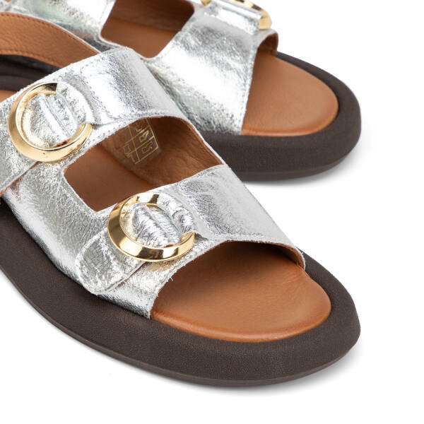 Lame Hakiki Deri Kadın Sandalet - K26Y1SN68609-L9L - 3