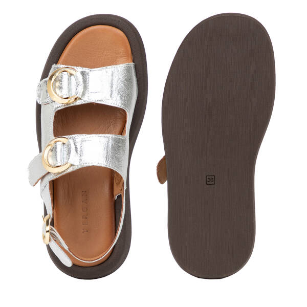 Lame Hakiki Deri Kadın Sandalet - K26Y1SN68609-L9L - 6