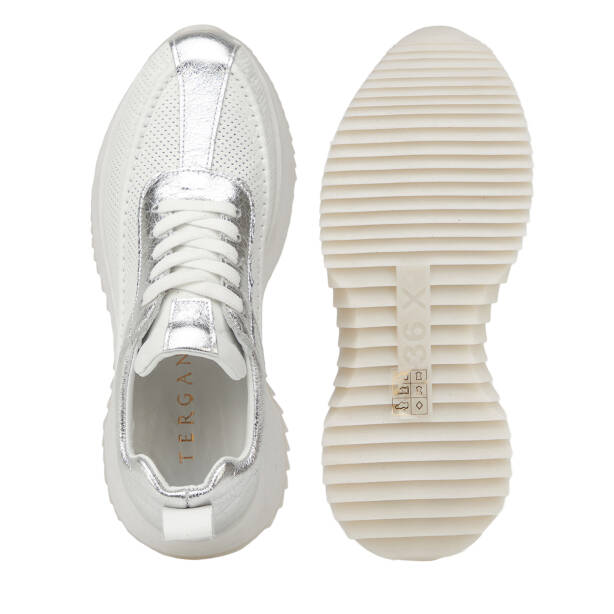 Lame Hakiki Deri Kadın Sneaker - K26I1AY68474-L9L - 6