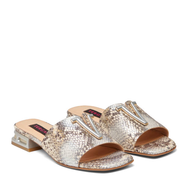 Lame Hakiki Deri Kadın Terlik - K26Y1TR68565-V0X - 2