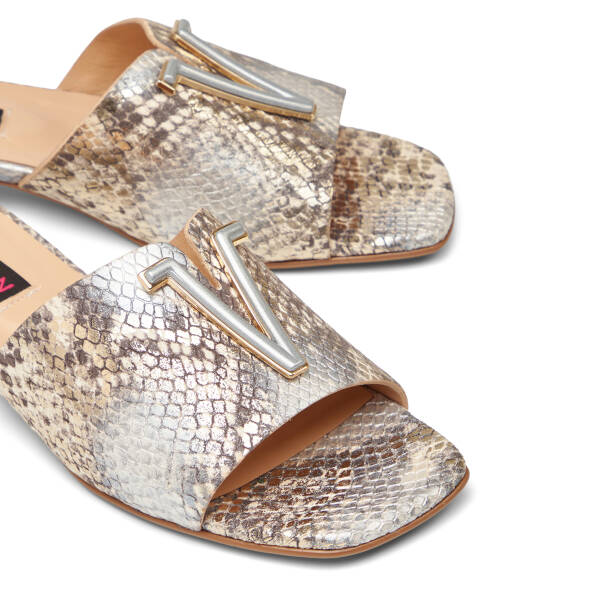 Lame Hakiki Deri Kadın Terlik - K26Y1TR68565-V0X - 3