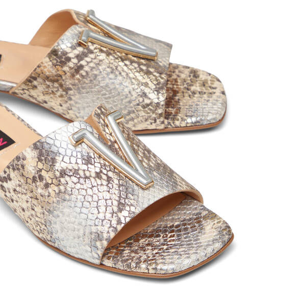 Lame Hakiki Deri Kadın Terlik - K26Y1TR68565-V0X - 3