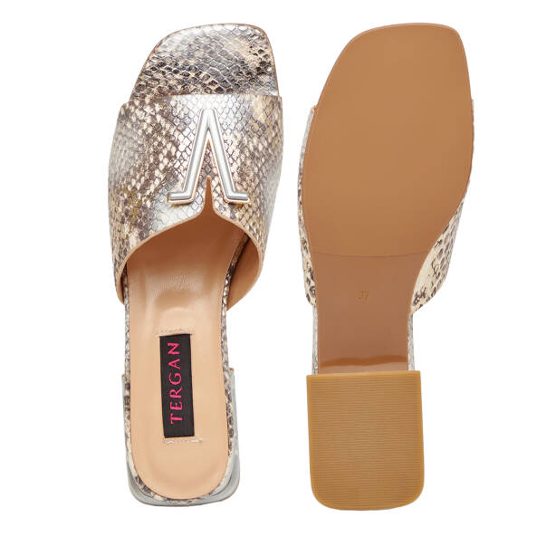 Lame Hakiki Deri Kadın Terlik - K26Y1TR68565-V0X - 6