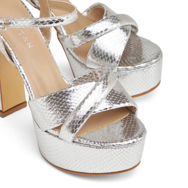 Lame Vegan Kadın Topuklu Ayakkabı - K25Y1AY67828-T3Y - 3