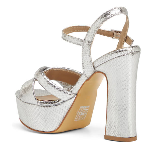 Lame Vegan Kadın Topuklu Ayakkabı - K25Y1AY67828-T3Y - 4