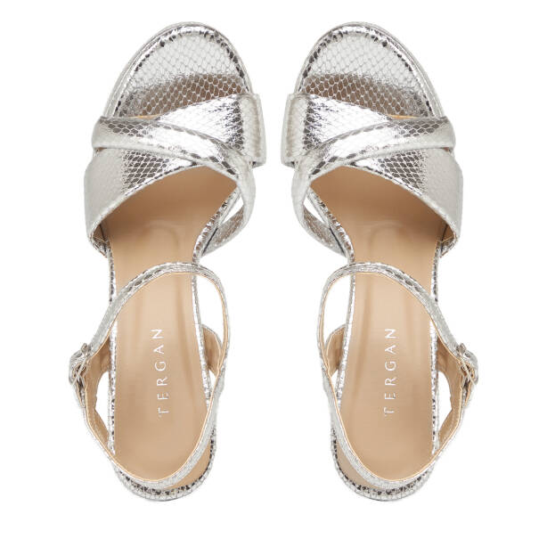 Lame Vegan Kadın Topuklu Ayakkabı - K25Y1AY67828-T3Y - 5