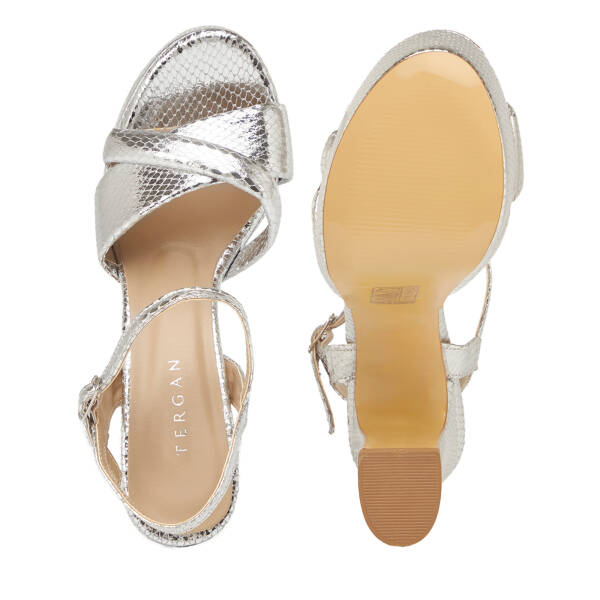 Lame Vegan Kadın Topuklu Ayakkabı - K25Y1AY67828-T3Y - 6