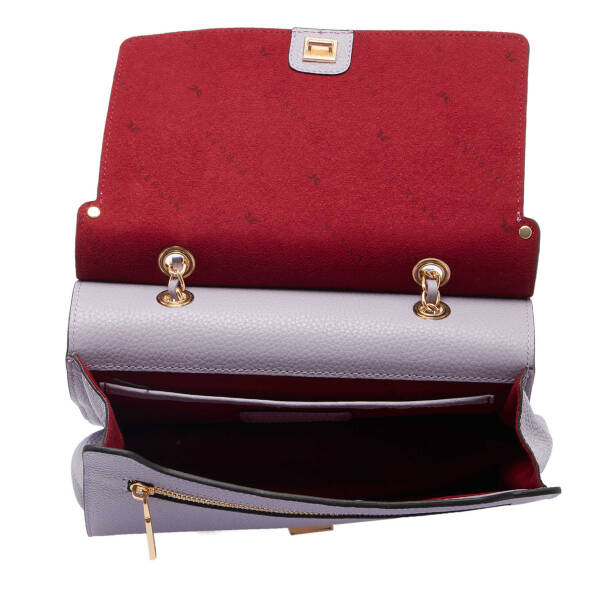 Lila Deri Kadın Çapraz Askılı Çanta - S24K1BC79486-P5M - 4