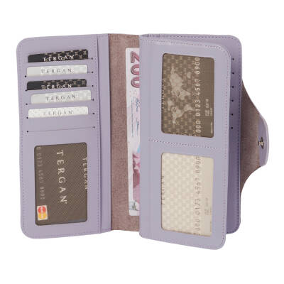 Lila Deri Kadın Cüzdan - S1CB00005767-S0Z - 2