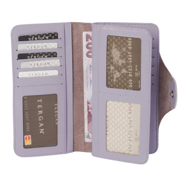 Lila Hakiki Deri Kadın Cüzdan - S1CB00005767-S0Z - 2
