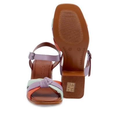 Lila Deri Kadın Sandalet - K24Y1SN67115-S1T - 4