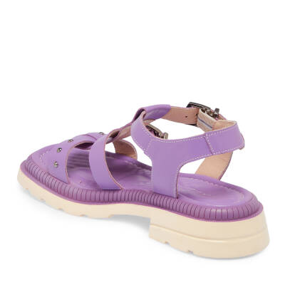 Lila Deri Kadın Sandalet - K24Y1SN67156-S1T - 2