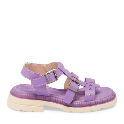 Lila Deri Kadın Sandalet - K24Y1SN67156-S1T - 3