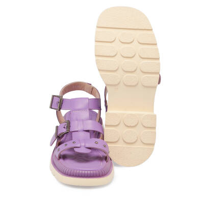 Lila Deri Kadın Sandalet - K24Y1SN67156-S1T - 4