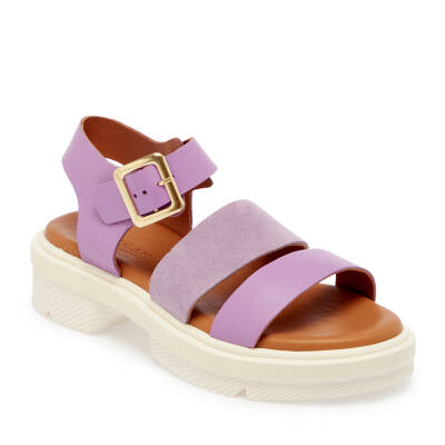 Lila Deri Kadın Sandalet - K24Y1SN67261-S1T 