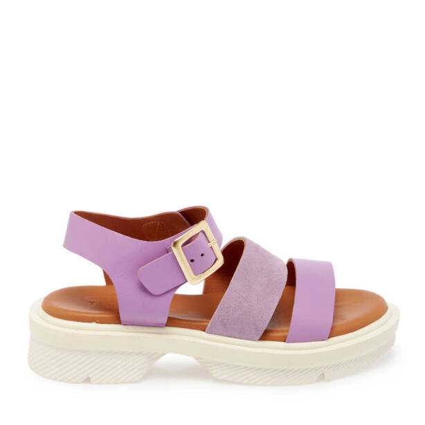 Lila Deri Kadın Sandalet - K24Y1SN67261-S1T - Tergan