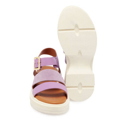 Lila Deri Kadın Sandalet - K24Y1SN67261-S1T - 4